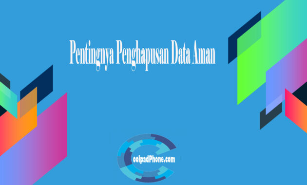 Pentingnya Penghapusan Data Aman